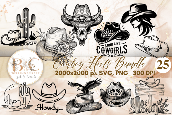 Embroidery Review: Cowboy Hats SVG PNG Bundle for Real Projects