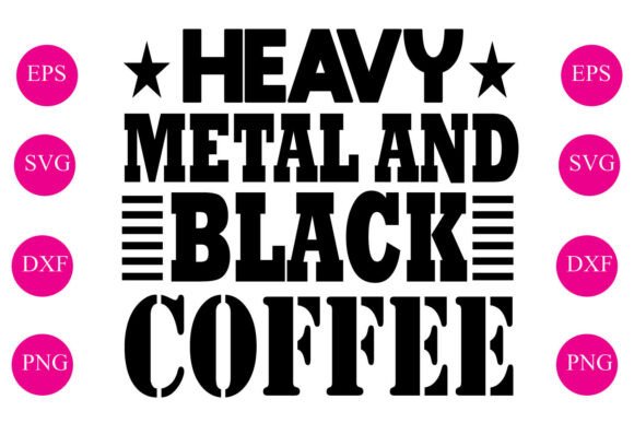 Heavy Matel and Black Coffee: A Bold Embroidery Design for Real Projects
