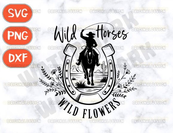 Wild Horses Wildflowers Svg, Western Cow Review for Real Projects